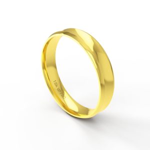 Aliança Ouro 18K Anatômica 4,5mm BT112R
