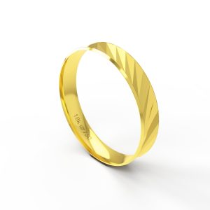 Aliança Ouro 18K Anatômica 4mm BT130R