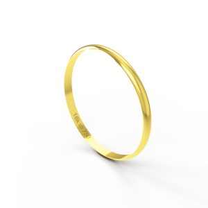 Aliança Ouro 18K 1,8mm Anatômica BT17