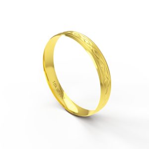 Aliança Ouro 18K Anatômica 3,5mm BT60R