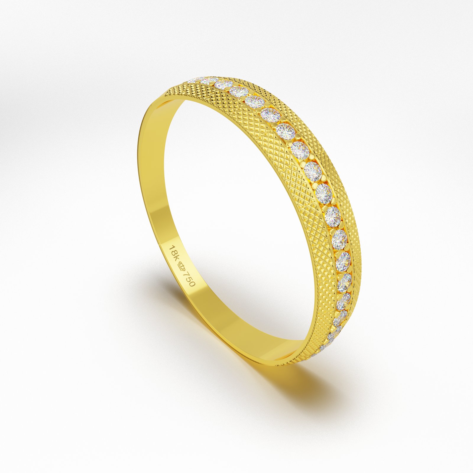 Aparador Ouro 18K com Brilhantes com 20 Brilhantes 4,0mm C123