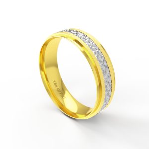 Aliança Ouro Branco 18K 6mm C247R