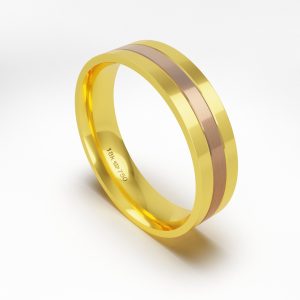 Aliança Ouro 18K 5,3mm C289RE
