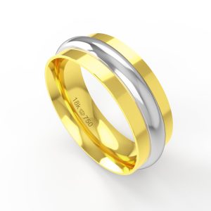 Aliança Ouro 18K 7mm C436R