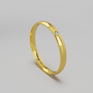 Aliança Ouro 18K 2,5mm C526Z