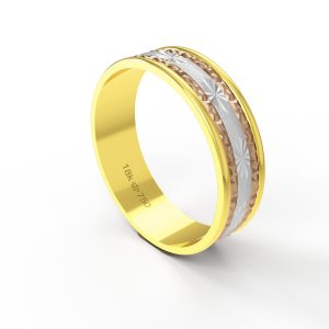 Aliança Ouro 18K 6mm C602