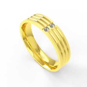 Aliança Ouro 18K 5mm C702RZ