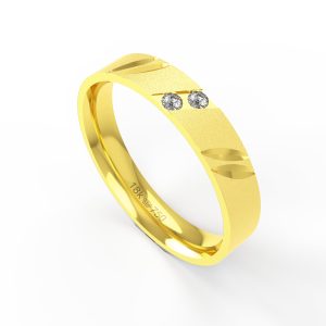 Aliança Ouro 18K 4mm C703RZ