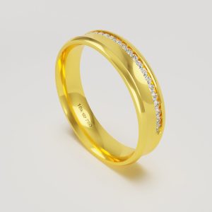 Aliança Ouro 18K 5mm C720RZ
