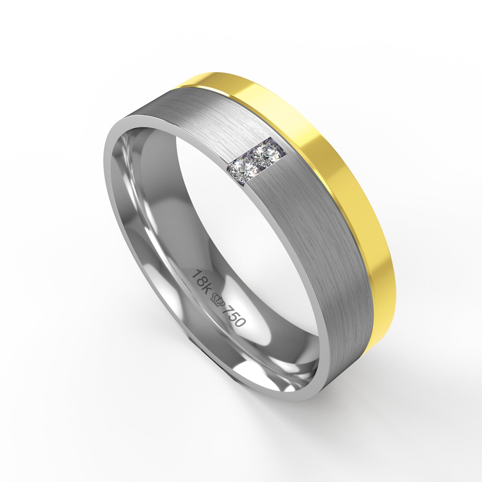 Aliança Ouro 18K 6mm C725RZ