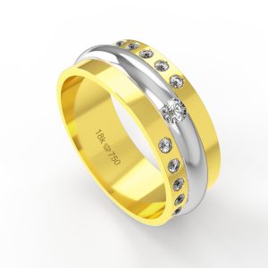 Aliança Ouro 18K 7,5mm C736Z