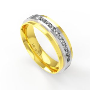 Aliança Ouro 18K 6mm C739RZ