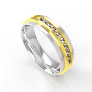Aliança Ouro 18K 6mm C740RZ