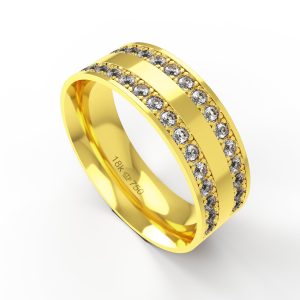 Aliança Ouro 18K 7mm C762REZ