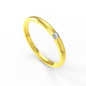 Aliança Ouro 18K 2mm C768RZ