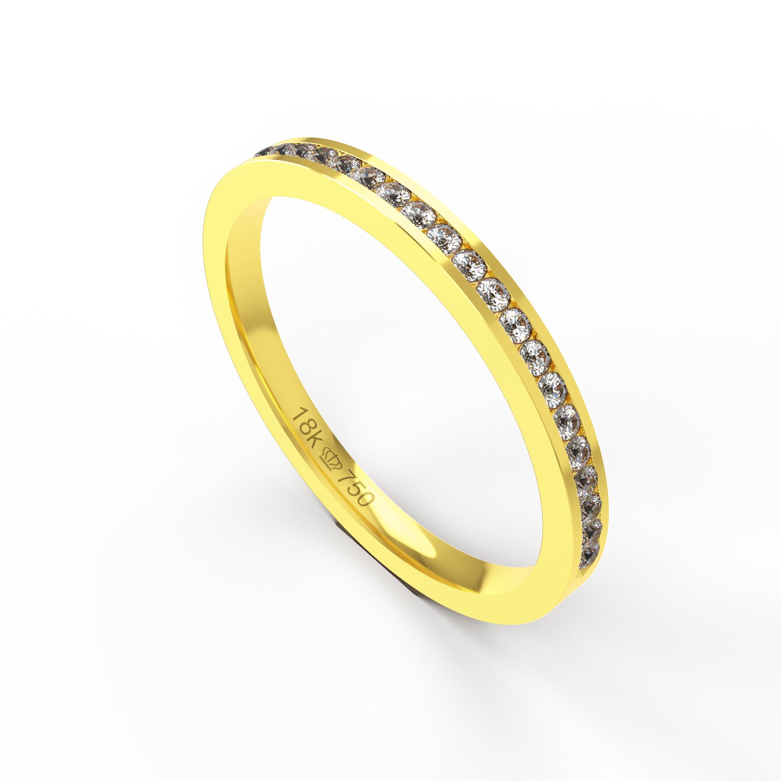 Aparador Ouro 18K com 20 Brilhantes 2mm C775R