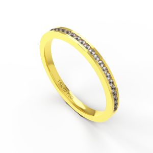 Aparador Ouro 18K com 20 Zircônias 2mm C775RZ