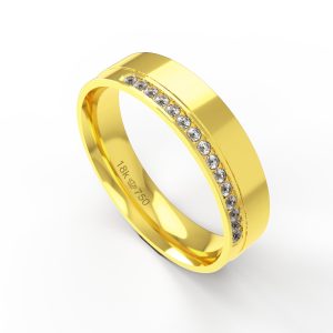 Aliança Ouro 18K 5mm C783RZ