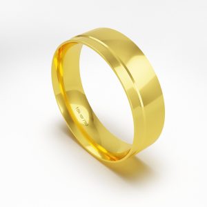 Aliança Ouro 18K 6mm C822R