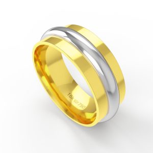 Aliança Ouro 18K 7,5mm C841R