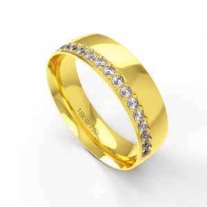 Aliança Ouro 18K 6mm C926RZ