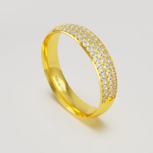 Aliança Ouro 18K 5mm C932RZ