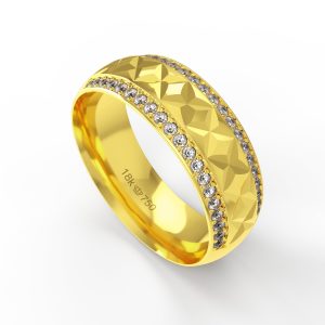 Aliança Ouro 18K 7mm C943RZ