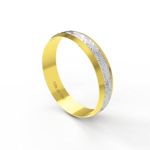 Aliança Ouro 18K 4,5mm CBP52