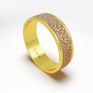 Aliança Ouro Rosé 18K 6mm CBV29