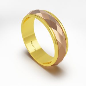Aliança Ouro Rosé 18K 6mm CBV33