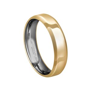 Aliança Envelopada Ouro 10K 5mm K6205
