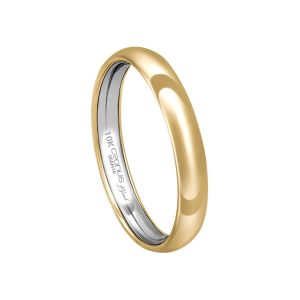 Aliança Envelopada Ouro 10K 3mm K7103