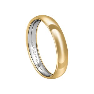 Aliança Envelopada Ouro 10K 4mm K7104