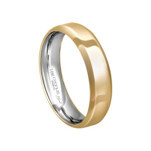Aliança Envelopada Ouro 10K 5mm K7205