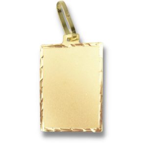 Pingente Chapa Ouro 18K 15,3mm P101