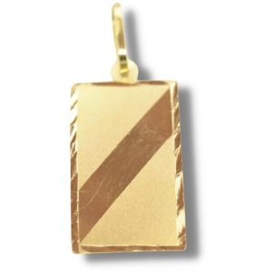 Pingente Chapa Ouro 18K 10mm P117
