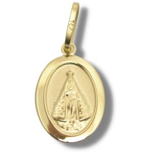 Pingente Berloque Religioso Ouro 18K 10mm P520