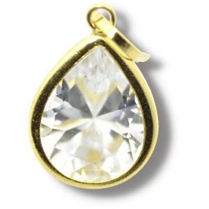 Pingente Gota Ouro 18K 8,5mm P617