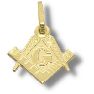Pingente Maçonaria Ouro 18K 12mm x 20mm P898