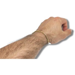 Tornozeleira Ouro 18K Curta 3,30mm C0104