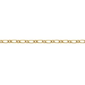 Tornozeleira Ouro 18K Grumet 1x1 4,40mm C0211