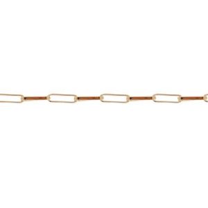 Tornozeleira Ouro 18K Veneziana Longa C0302