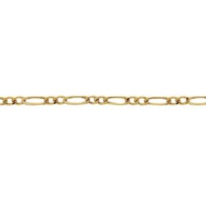Tornozeleira Ouro 18K Grumet 2x1 6,42mm C0312
