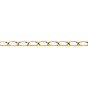 Tornozeleira Ouro 18K Grumet Longa 6,32mm C0314