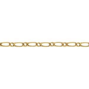 Tornozeleira Ouro 18K Grumet 1x1 7,18mm C0411