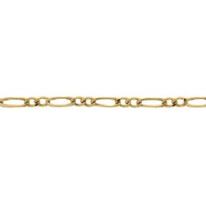 Tornozeleira Ouro 18K Grumet 2x1 7,10mm C0412