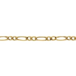 Tornozeleira Ouro 18K Grumet 2x1 8,85mm C0512