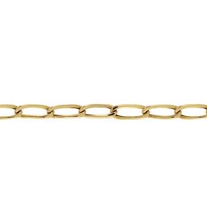 Tornozeleira Ouro 18K Grumet Longa 8,80mm C0514
