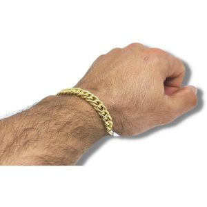 Tornozeleira Ouro 18K Francesa 10,00mm C0516