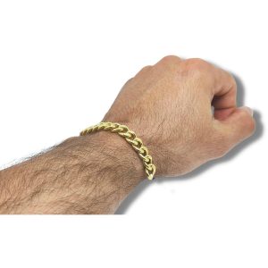 Tornozeleira Ouro 18K Grumet Curta 9,20mm C0610